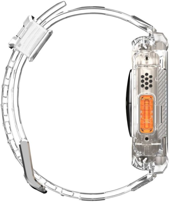Чехол-ремешок Spigen Rugged Armor Pro Crystal Clear для Apple Watch Ultra 2/1, 49 мм, прозрачный Фото-10