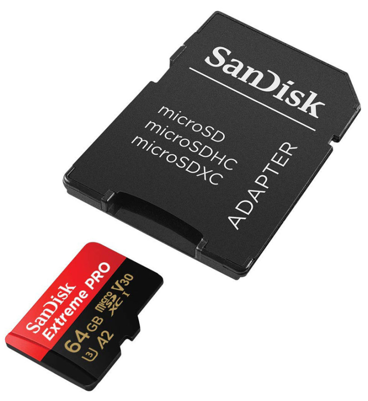 Карта памяти SanDisk Extreme Pro microSDXC 64 ГБ, черный/красный Фото-3