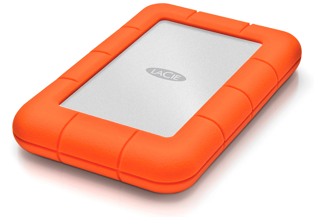 

LaCie Внешний HDD Rugged Mini, 1 ТБ, серый/оранжевый