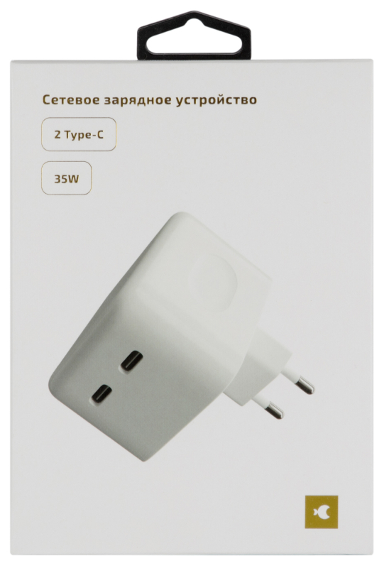 Сетевое зарядное устройство moonfish 2xUSB-C, 35Вт, белый Фото-5