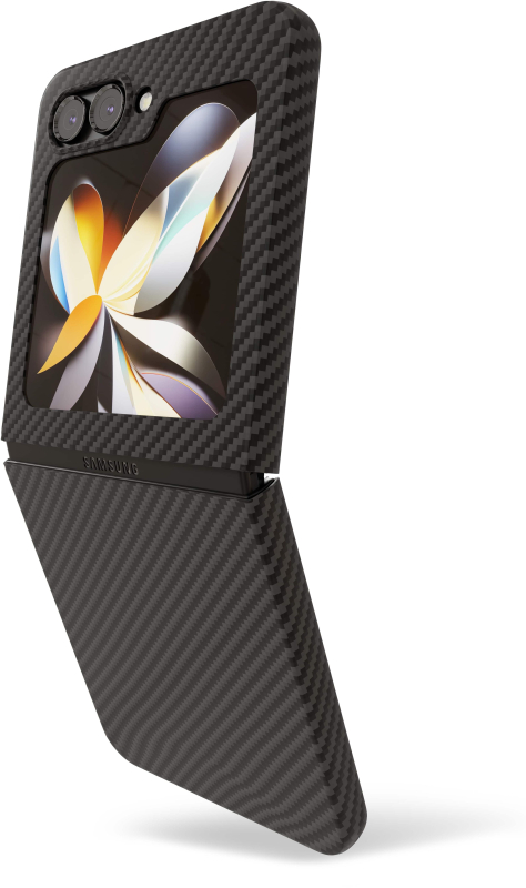 Чехол VLP Kevlar Case для Z Flip5, черный Фото-3