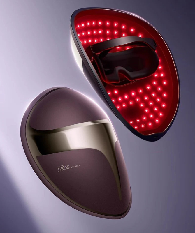 Маска для лица светодиодная ReFa LED Mask, фиолетовый Фото-7