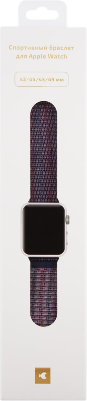 Ремешок moonfish для Apple Watch 38/40/41/42 мм, нейлон, сливовый Фото-2