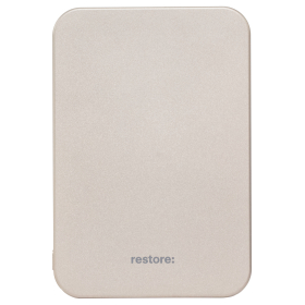 Магнитный беспроводной внешний АКБ restore: hello, world! Magsafe, 10W, 3000 mAh, титановый