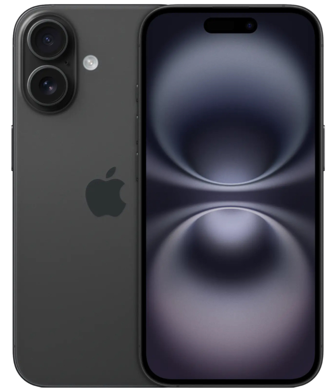 Apple iPhone 16 SIM 128 ГБ, черный