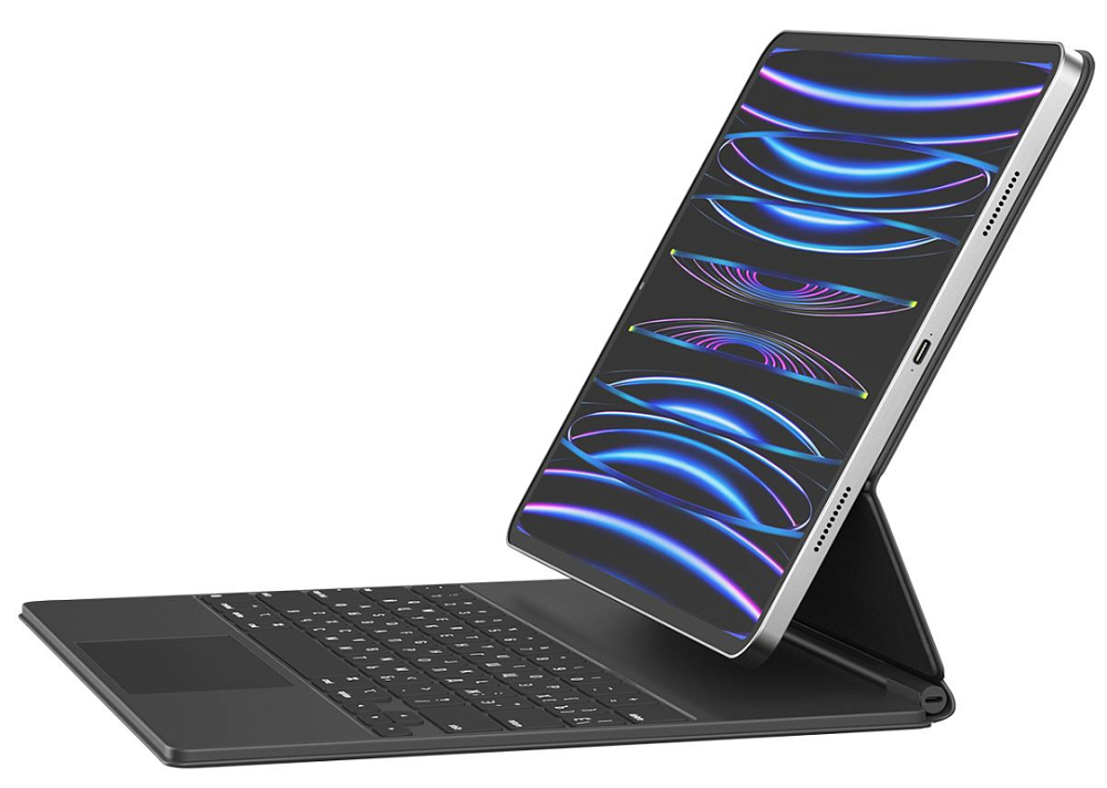 

Чехол-клавиатура moonfish для iPad Pro 11/Air 10.9/Air 11 (2024), черный, Чехол-клавиатура для iPad Pro 11/Air 10.9/Air 11 (2024), черный