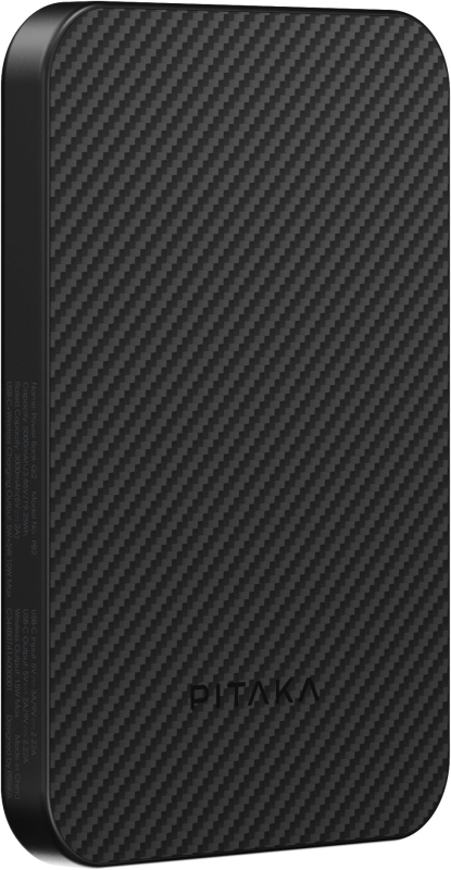 Аккумулятор Pitaka Power Bank Qi2, 5000mAh, черный Фото-2