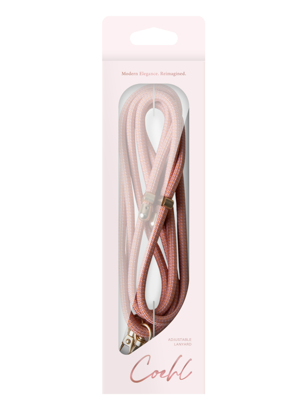 Шнурок на шею Uniq Coehl Laurel Lanyard, персиковый Фото-3