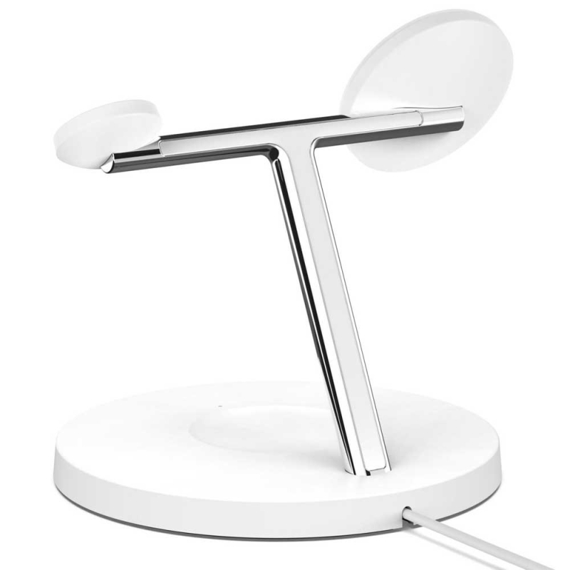 Беспроводное зарядное устройство Belkin Boost 3в1 MagSafe, 15 Вт, белый Фото-2