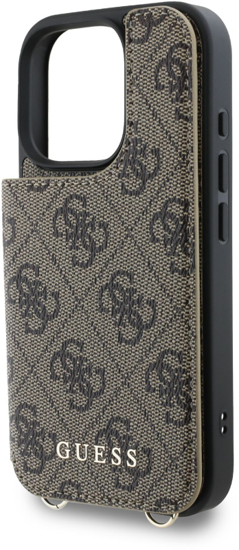 Чехол Guess Crossbody MagSafe для iPhone 16 Pro Max, коричневый Фото-3