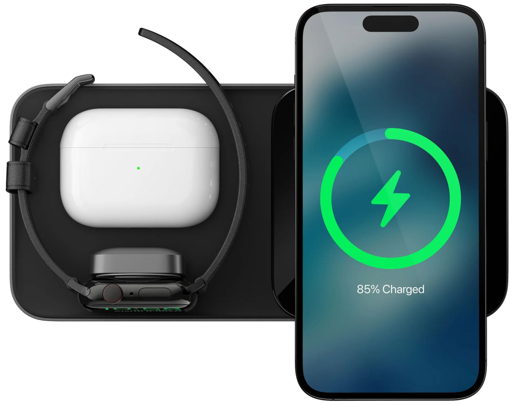Беспроводное зарядное устройство Nomad Base One Max V2 MagSafe, 15 Вт, черный карбид Фото-2