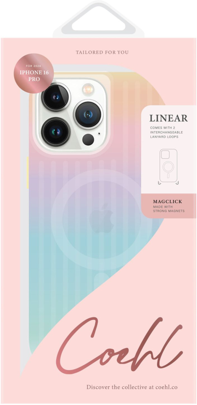 Чехол Uniq Coehl Linear MagSafe для iPhone 16 Pro, радужный Фото-6
