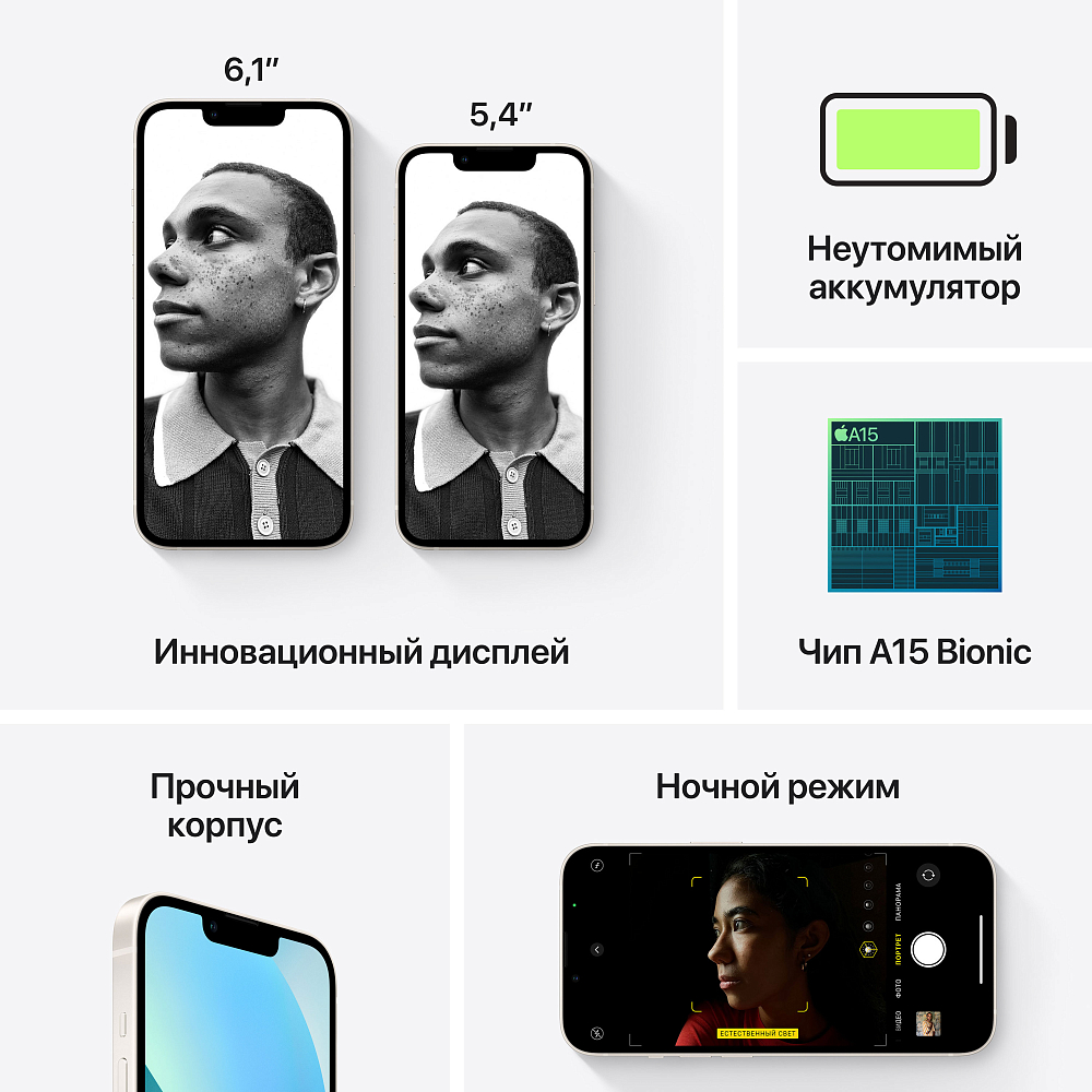 Apple iPhone 13 mini 128 ГБ сияющая звезда