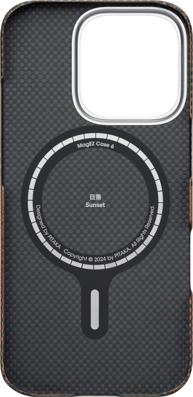 Чехол Pitaka Fusion Sunset MagEZ Case 5 для iPhone 16 Pro Max, кевлар, коричневый Фото-3