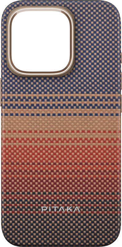 Чехол Pitaka Military-Grade Protective Case для iPhone 16 Pro, кевлар, коричневый Фото-5