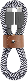 Кабель Native Union Belt Lightning/USB-C (1,2 м), зебра