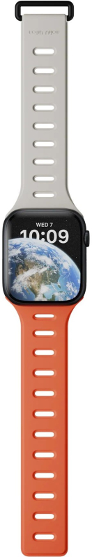 Ремешок Native Union Active Strap для Apple Watch 38/40/41 мм, S, силикон, оранжевый+серый Фото-6