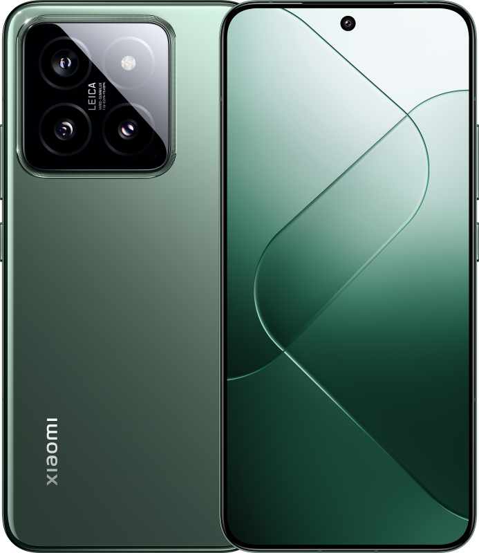 Смартфон Xiaomi 14 512/12 ГБ зелёный нефрит