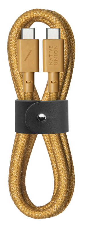 Кабель Native Union Belt Cable USB-C - USB-C, 1,2 м, нейлон, крафтовый Фото-2