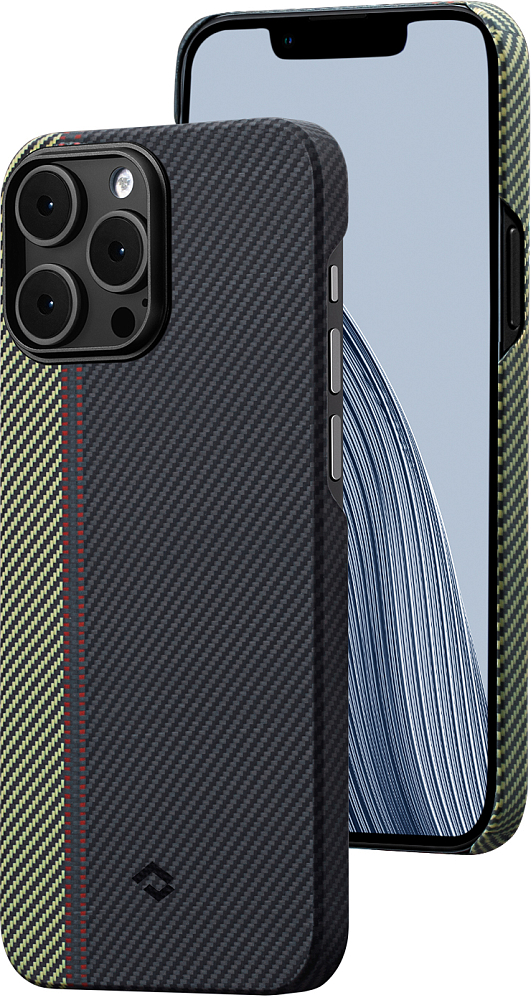 

Pitaka Чехол MagEZ 3 Overture для iPhone 14 Pro Max, кевлар, черно-серый
