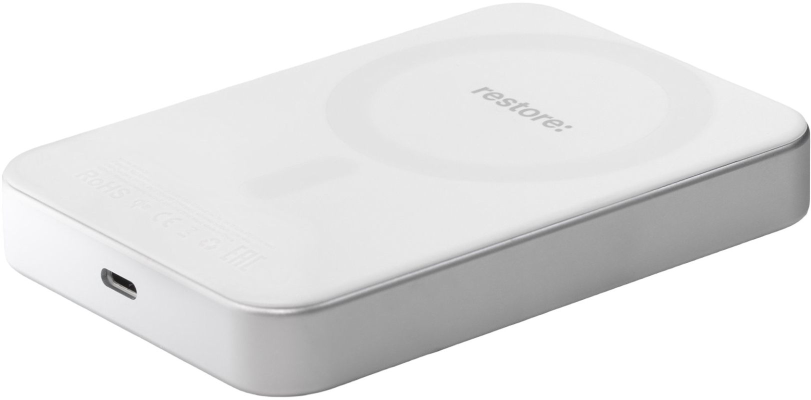 Внешний аккумулятор restore: Magnetic, 10000mAh, белый Фото-4