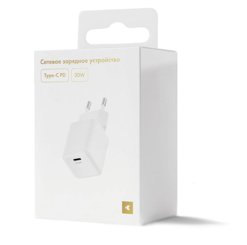 Сетевое зарядное устройство moonfish USB-C, GaN, PD, 30 Вт, белый Фото-4