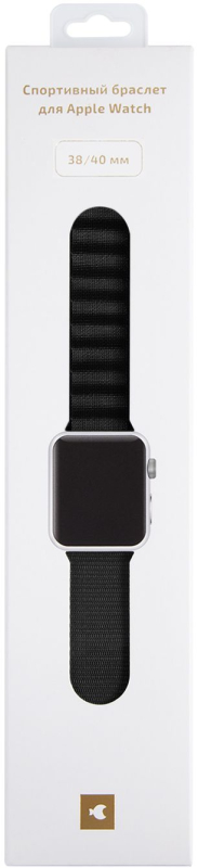 Ремешок moonfish для Apple Watch 38/40/41/42 мм, нейлон, черный Фото-4