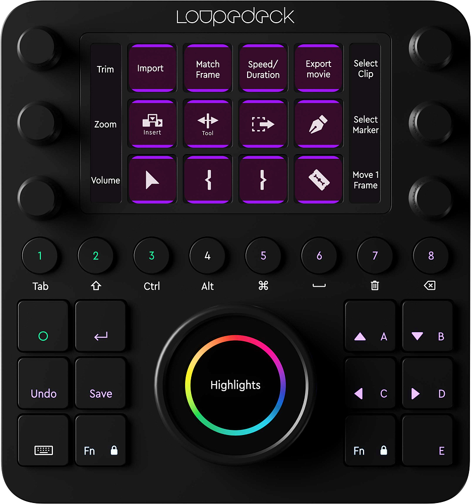 фото Консоль для редактирования фото и видео creative tool loupedeck