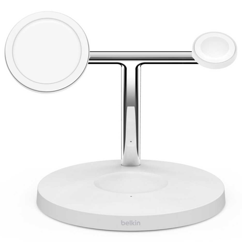 Беспроводное зарядное устройство Belkin Boost 3в1 MagSafe, 15 Вт, белый Фото-4