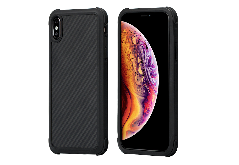 Чехол MagCase PRO для iPhone XS Max, черный-серый