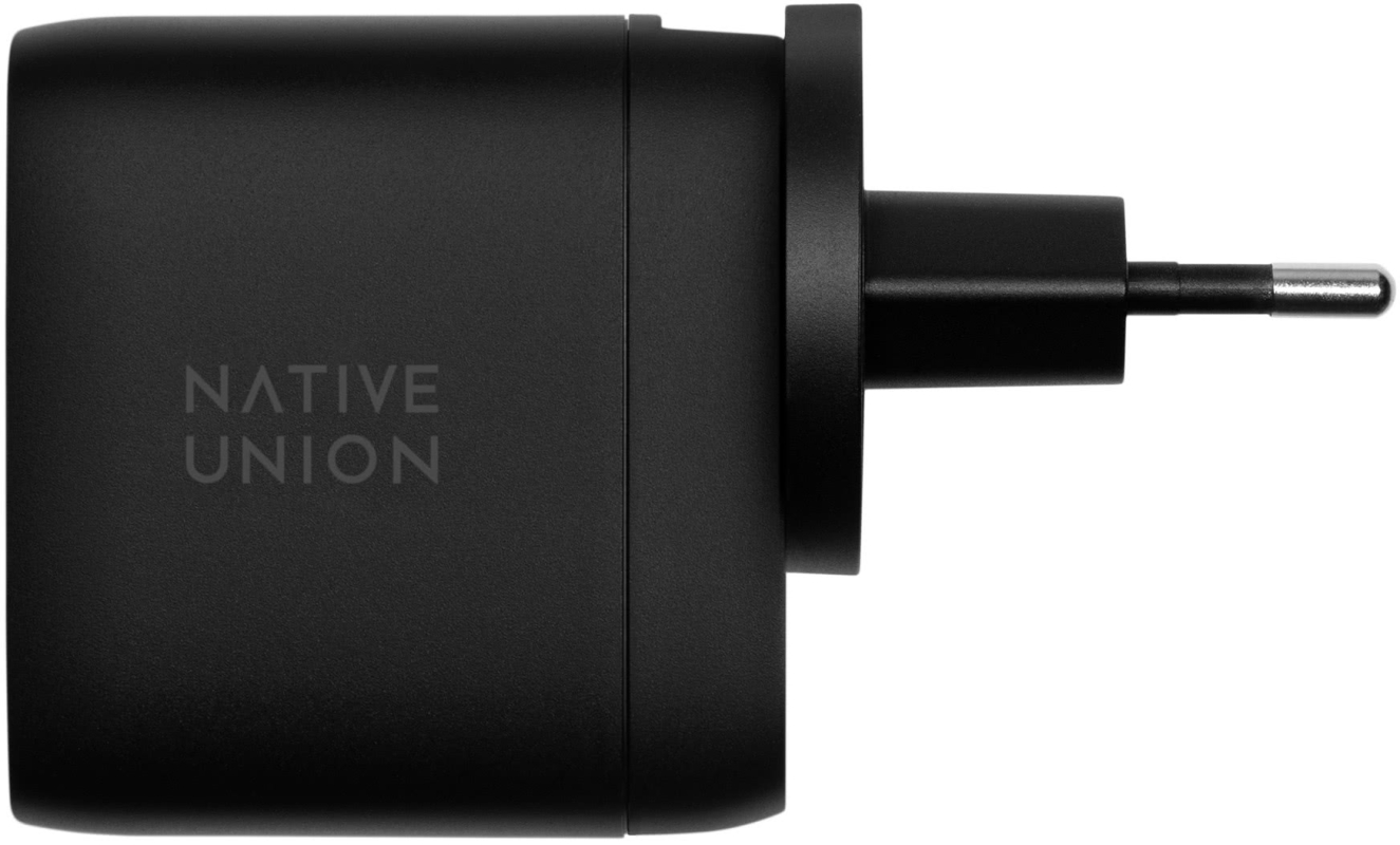 Сетевое зарядное устройство Native Union Fast GaN Charger 2USB-C, PD, 67 Вт, черный Фото-2
