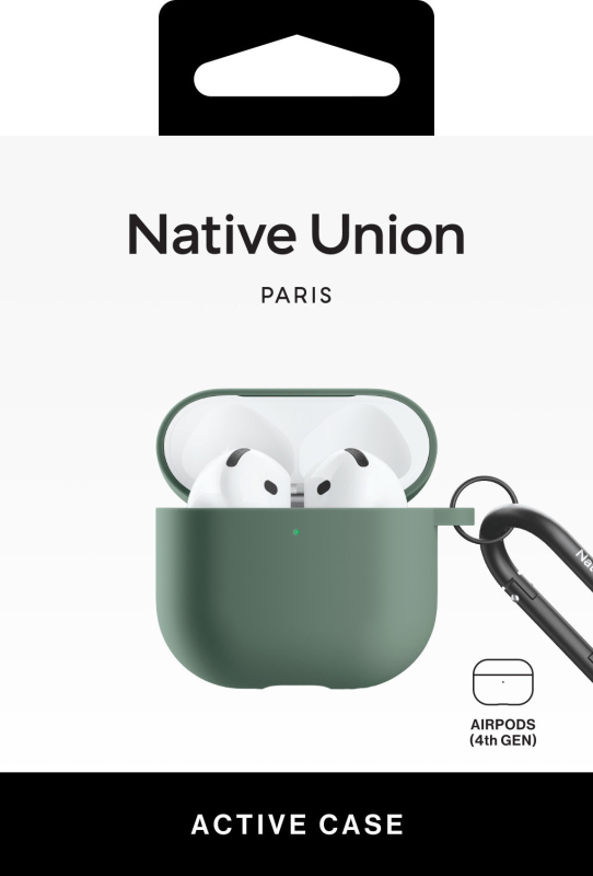 Чехол Native Union Active Case для AirPods 4, серо-зеленый Фото-2