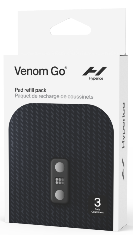 Набор накладок Hyperice Venom Go Refill Pack, черный Фото-3