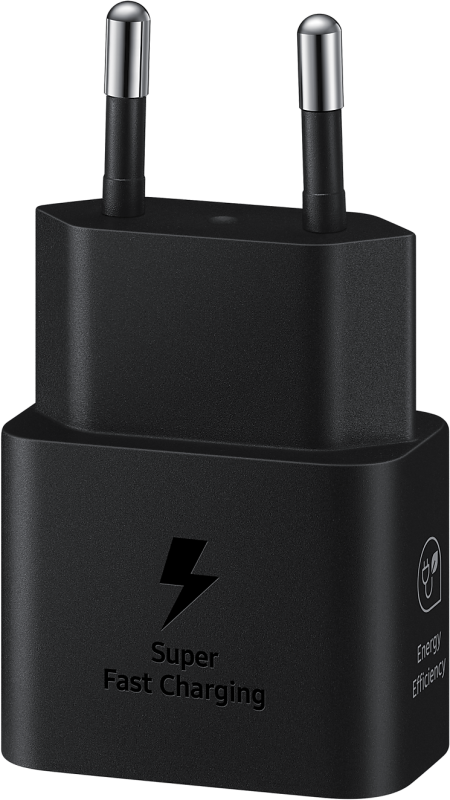 Сетевое зарядное устройство Samsung USB Type-C быстрая зарядка Power Delivery 25Вт Черное с кабелем