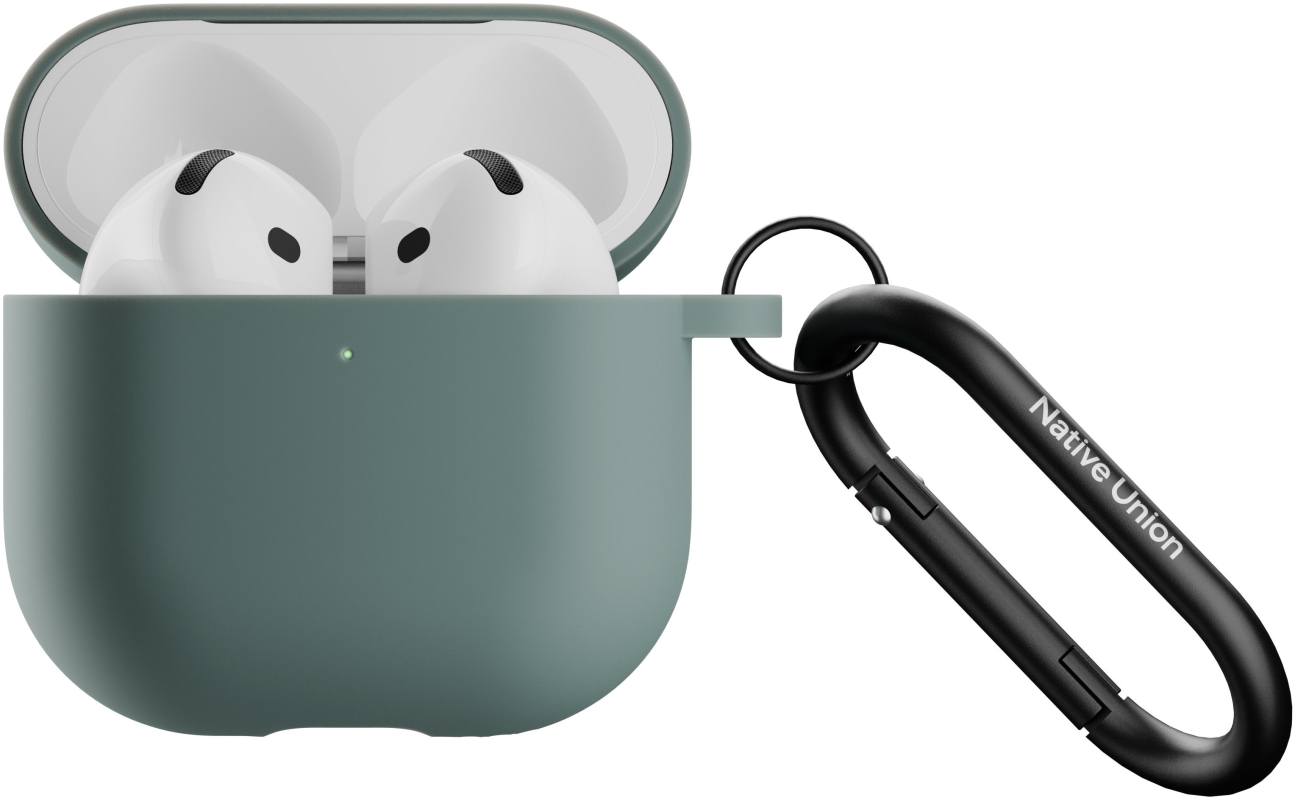 Чехол Native Union Active Case для AirPods 4, серо-зеленый