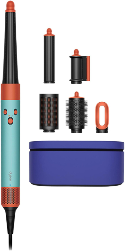 Стайлер Dyson Aiwrap HS08 Complete Long для прямых и вьющихся волос, голубой+оранжевый