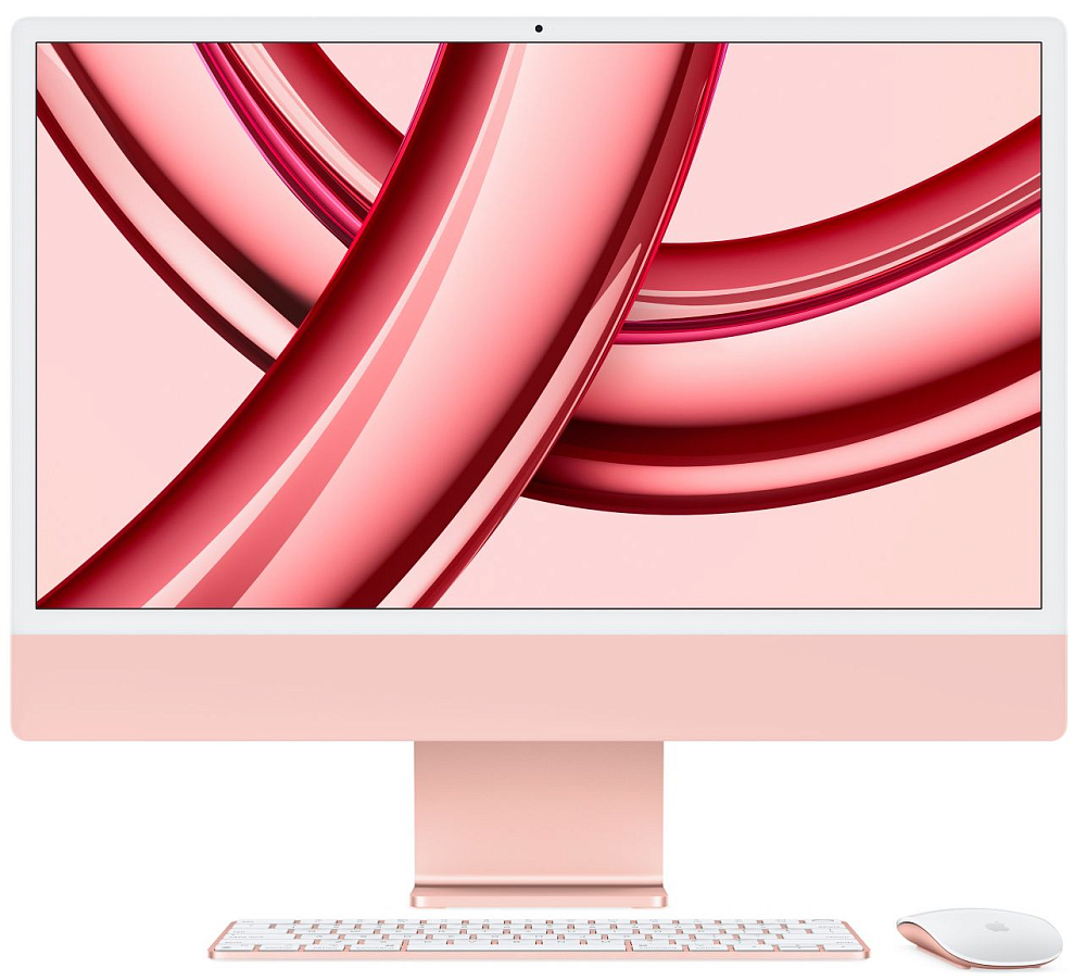 

Apple iMac 24" Retina 4,5K, M3 (8C CPU, 10C GPU, 2023), 8 ГБ, 512 ГБ SSD, розовый