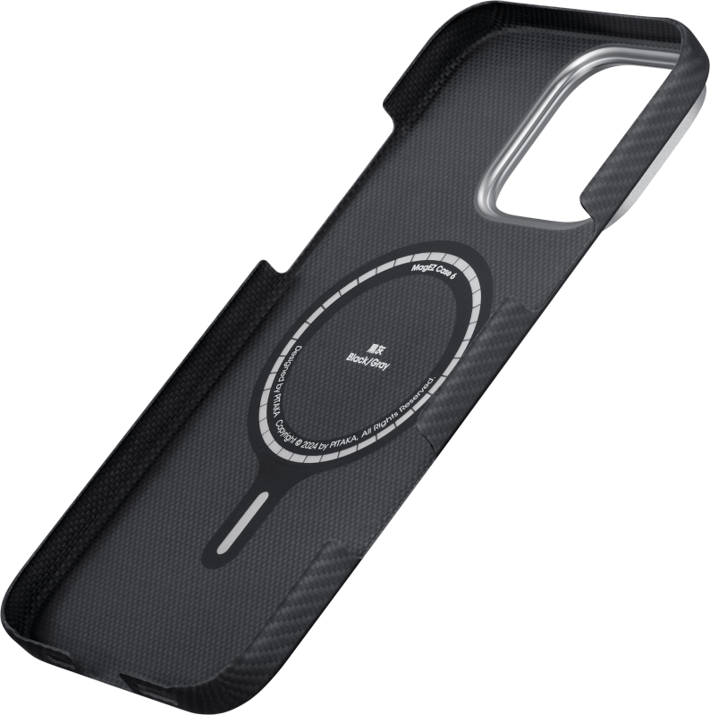 Чехол Pitaka MagEZ 4 Case для iPhone 16 Pro Max, кевлар, черный Фото-5