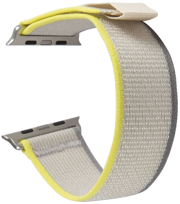 Ремешок moonfish для Apple Watch 42/44/45/46/49 mm, нейлон, бежевый Фото-2