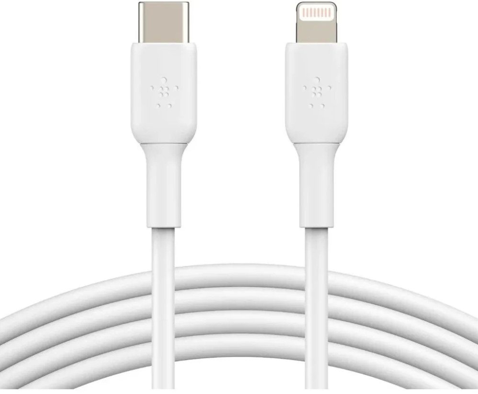 Кабель Belkin USB-C -  Lightning, 1м, белый Фото-2