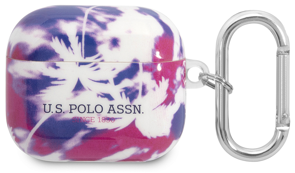 

U.S. Polo Assn Чехол для AirPods 3, пластик, фиолетовый