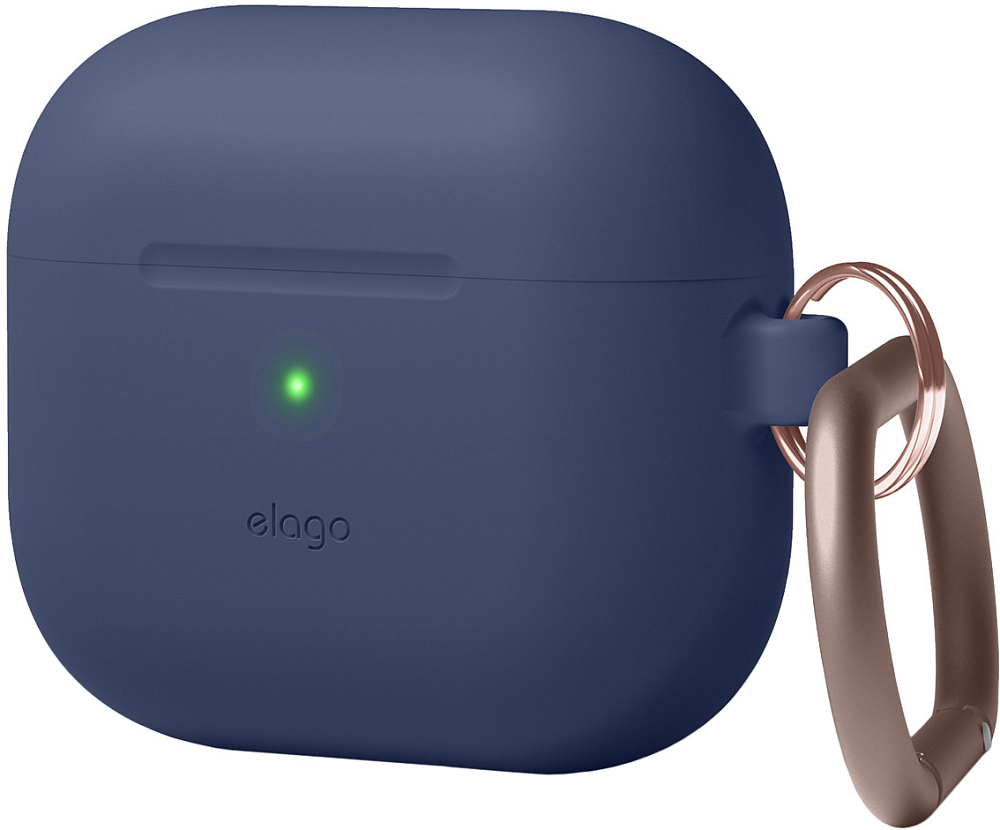 

Elago Чехол Silicone Hang для AirPods 3, силикон, синий
