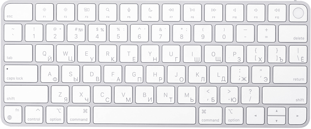 

Apple Клавиатура Magic Keyboard с Touch ID для Mac с чипом, Серебристый