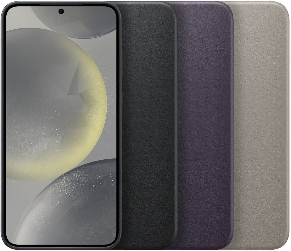 Чехол Samsung Vegan Leather Case S24+ черный Фото-5