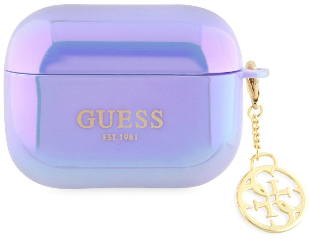 

Guess Чехол Iridescent Charm для Airpods Pro, пурпурный