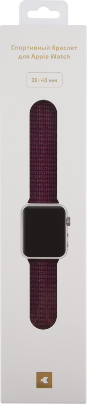 Ремешок moonfish для Apple Watch 38/40/41/42 мм, нейлон, малиновый Фото-2