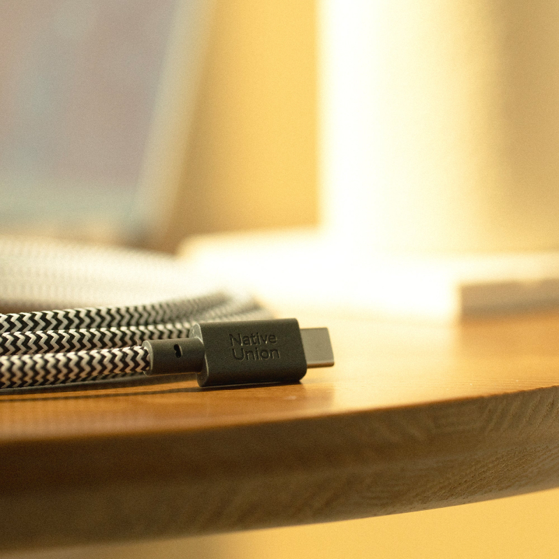 Кабель Native Union Belt Cable USB-A - USB-С, 3 м, нейлон, зебра Фото-8