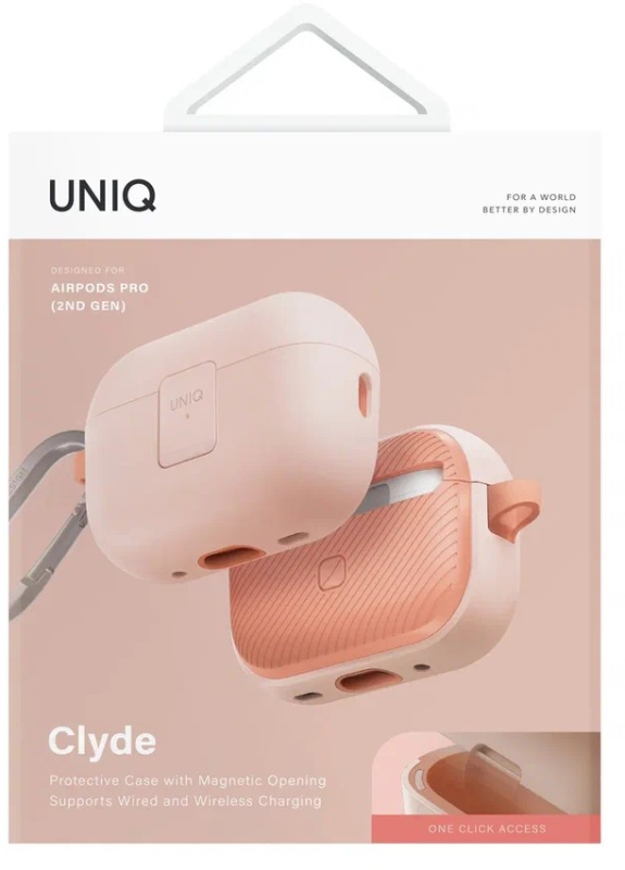 Чехол Uniq Clyde для AirPods Pro 2, розовый Фото-3