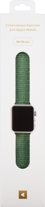 Ремешок moonfish для Apple Watch 38/40/41/42 мм, нейлон, оливковый Фото-2