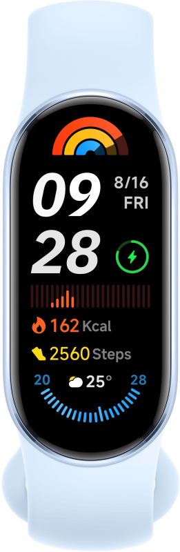 Фитнес-браслет Xiaomi Smart Band 9, Голубой Фото-2